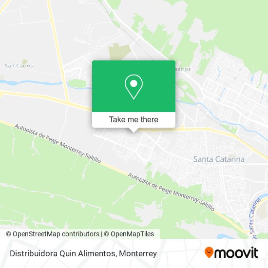Mapa de Distribuidora Quin Alimentos