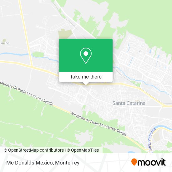 Mc Donalds Mexico map