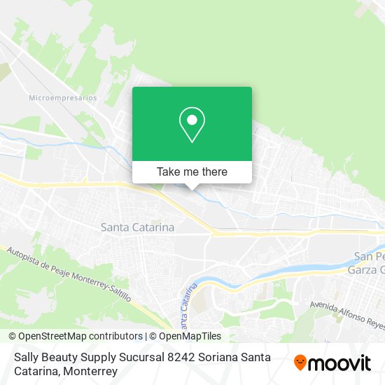Mapa de Sally Beauty Supply Sucursal 8242 Soriana Santa Catarina