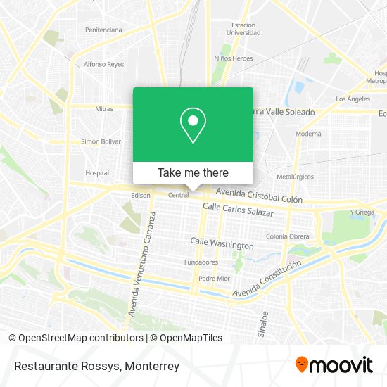 Mapa de Restaurante Rossys