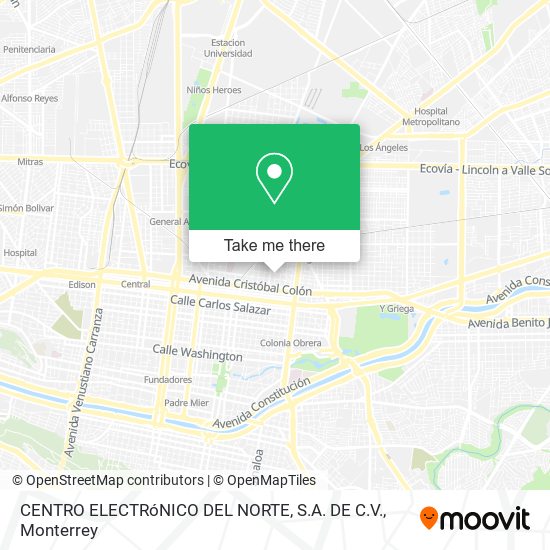 CENTRO ELECTRóNICO DEL NORTE, S.A. DE C.V. map