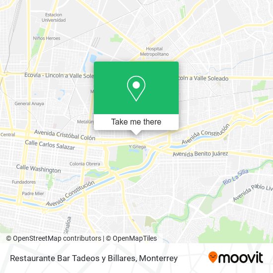 Mapa de Restaurante Bar Tadeos y Billares