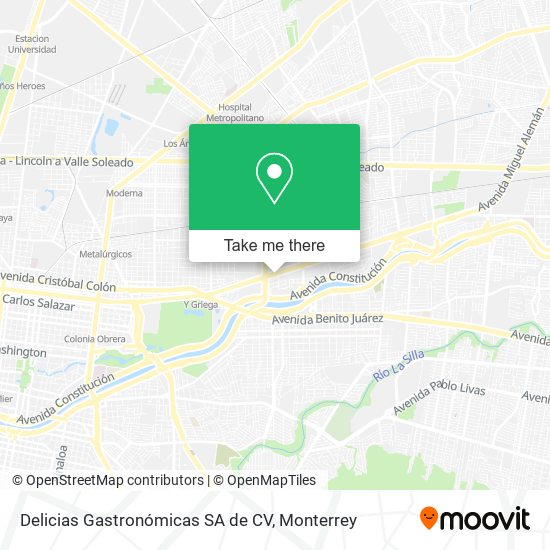 Mapa de Delicias Gastronómicas SA de CV
