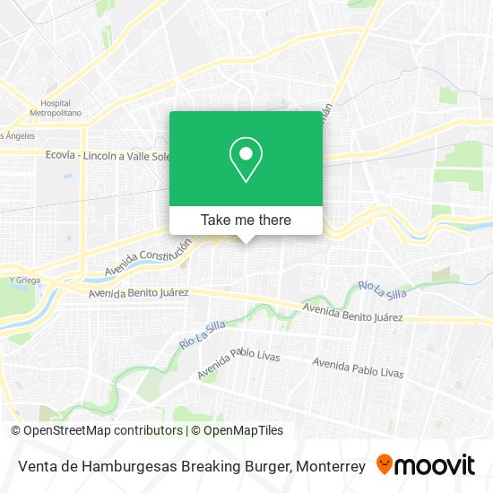 Mapa de Venta de Hamburgesas Breaking Burger