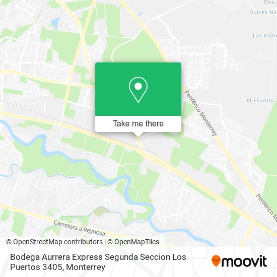 Bodega Aurrera Express Segunda Seccion Los Puertos 3405 map