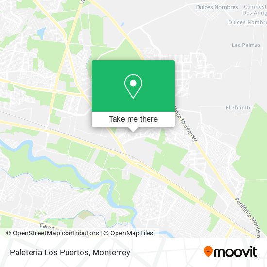 Mapa de Paleteria Los Puertos