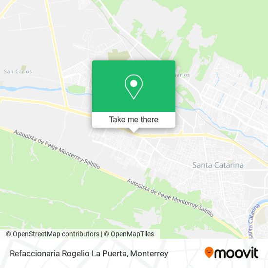 Mapa de Refaccionaria Rogelio La Puerta