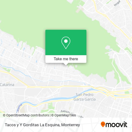 Mapa de Tacos y Y Gorditas La Esquina