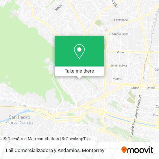 Lail Comercializadora y Andamios map