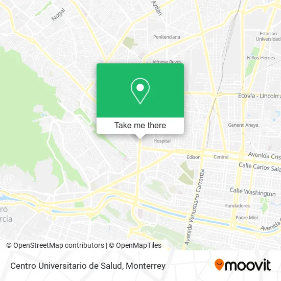 Centro Universitario de Salud map
