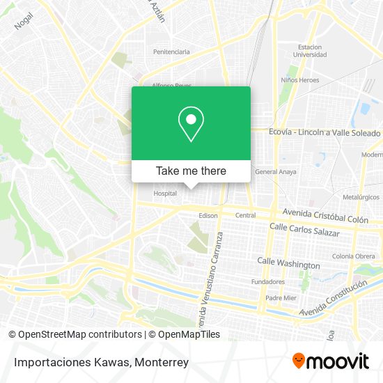 Importaciones Kawas map