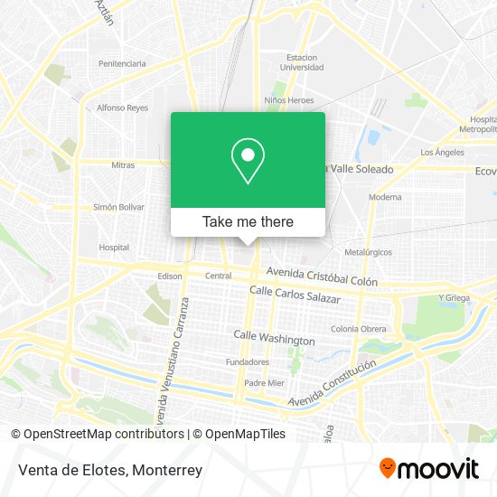 Venta de Elotes map