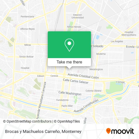 Mapa de Brocas y Machuelos Carreño