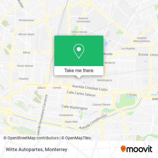 Mapa de Witte Autopartes