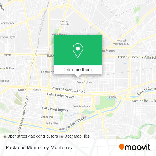 Rockolas Monterrey map