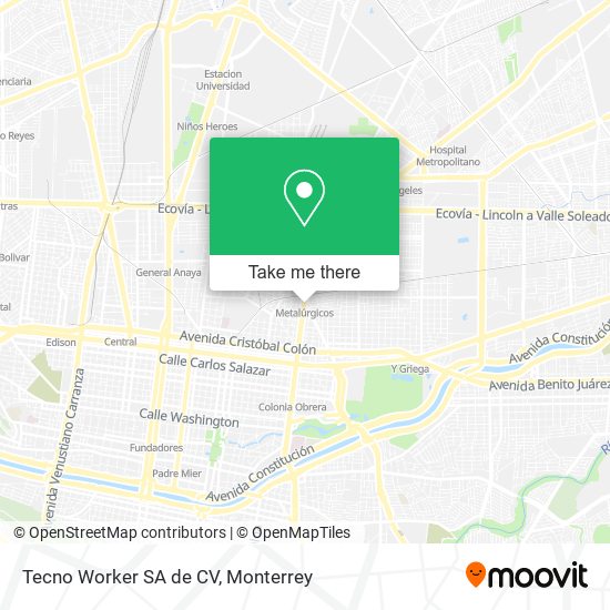 Tecno Worker SA de CV map