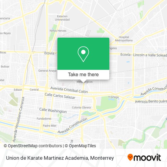 Union de Karate Martinez Academia map