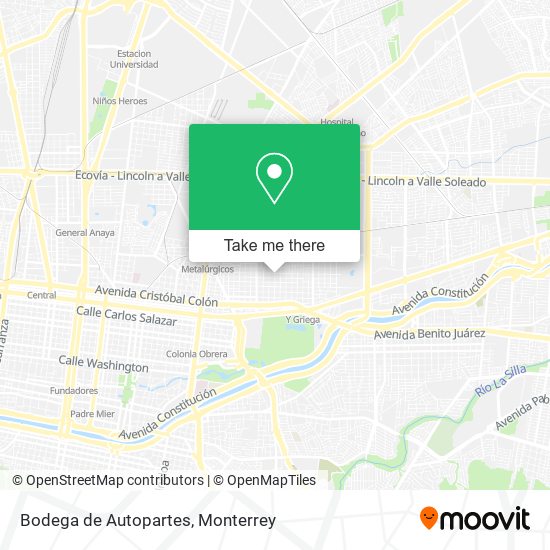 Mapa de Bodega de Autopartes