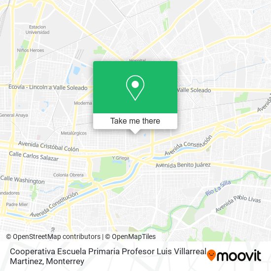Cooperativa Escuela Primaria Profesor Luis Villarreal Martinez map