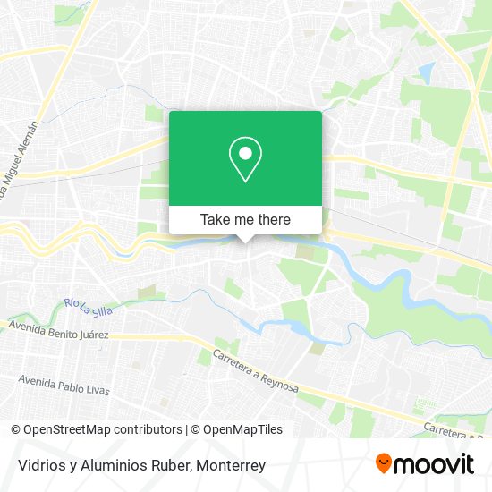 Vidrios y Aluminios Ruber map