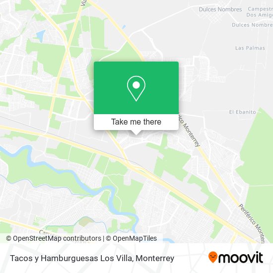 Tacos y Hamburguesas Los Villa map