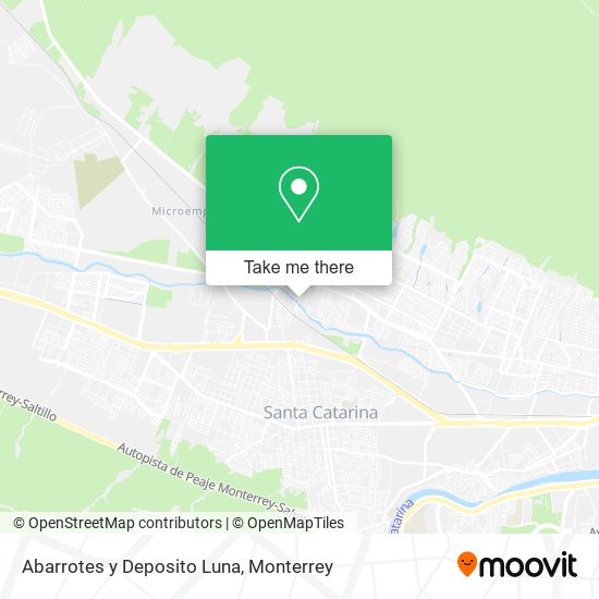 Mapa de Abarrotes y Deposito Luna