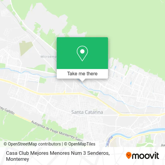 Casa Club Mejores Menores Num 3 Senderos map