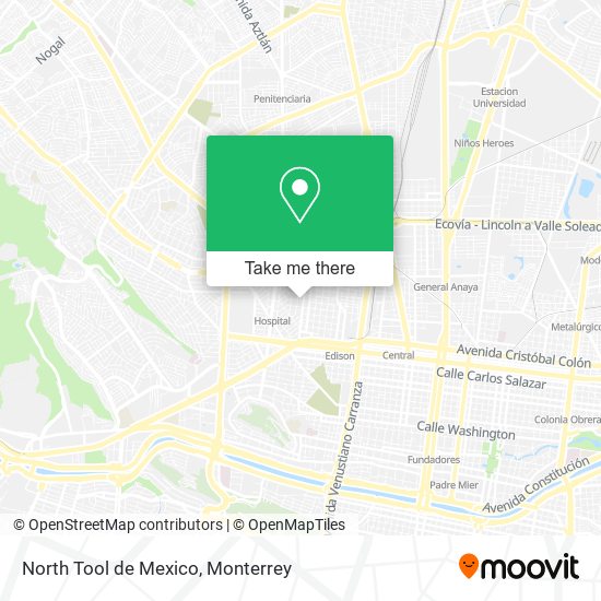 Mapa de North Tool de Mexico