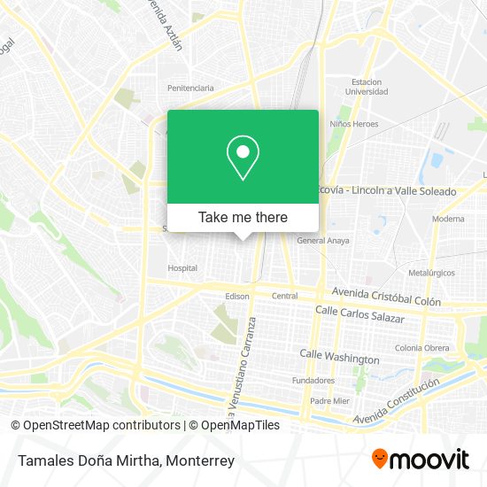Mapa de Tamales Doña Mirtha