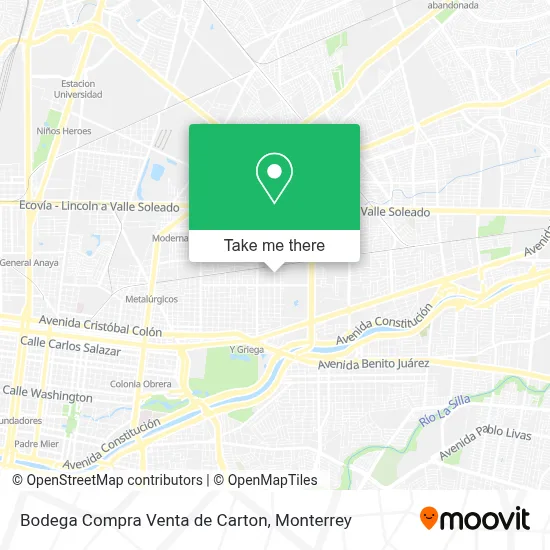 Bodega Compra Venta de Carton map
