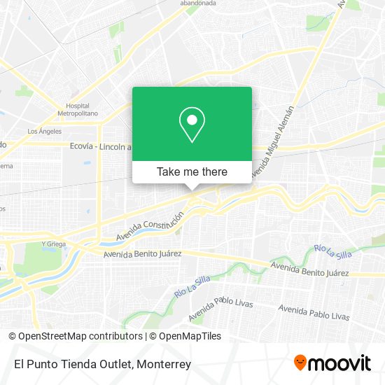 Mapa de El Punto Tienda Outlet