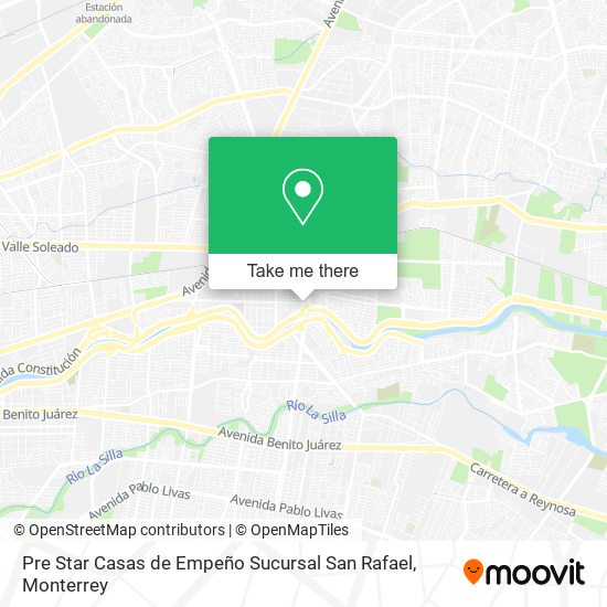 Mapa de Pre Star Casas de Empeño Sucursal San Rafael