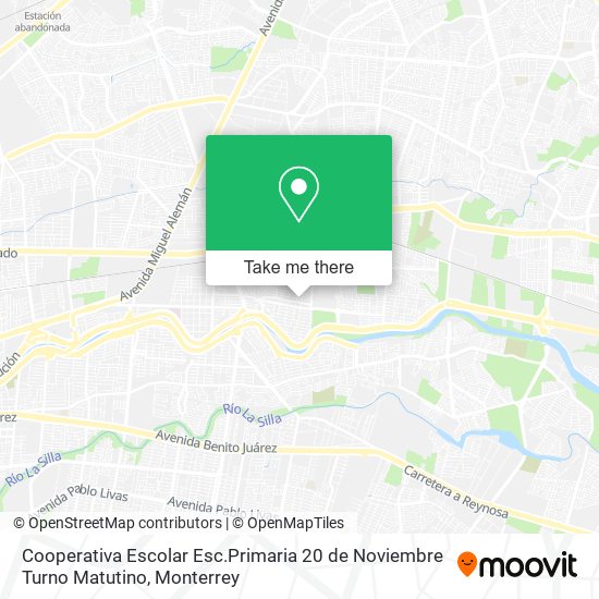 Cooperativa Escolar Esc.Primaria 20 de Noviembre Turno Matutino map