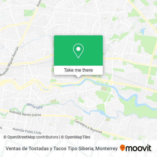 Ventas de Tostadas y Tacos Tipo Siberia map