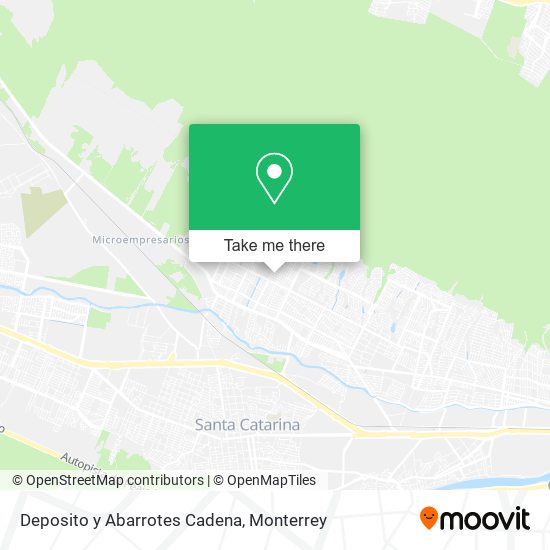 Deposito y Abarrotes Cadena map