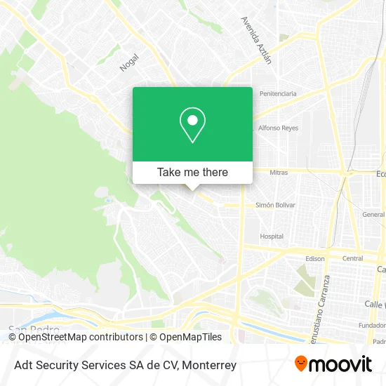 Adt Security Services SA de CV map