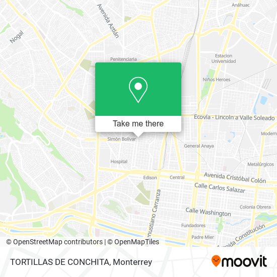 Mapa de TORTILLAS DE CONCHITA