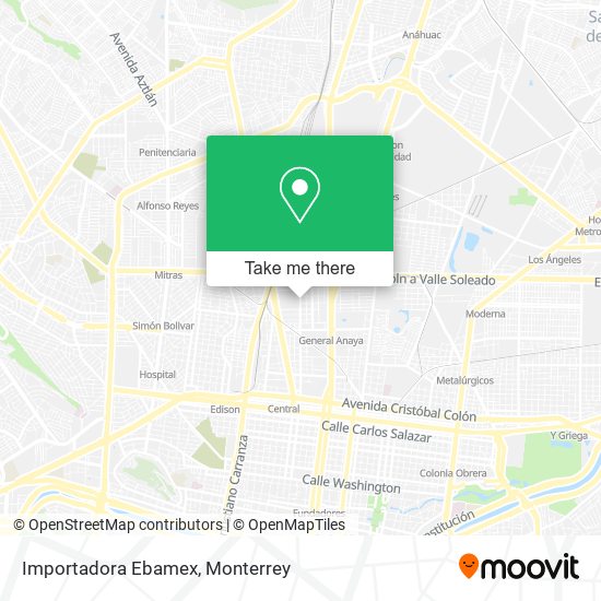 Mapa de Importadora Ebamex