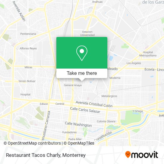 Mapa de Restaurant Tacos Charly