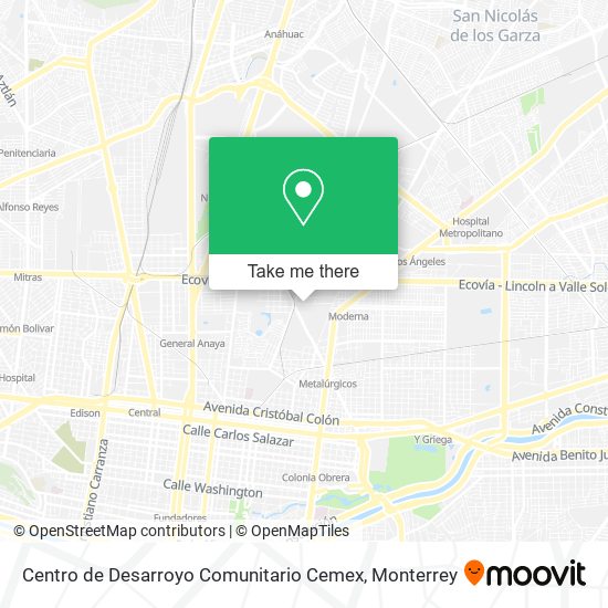 Centro de Desarroyo Comunitario Cemex map