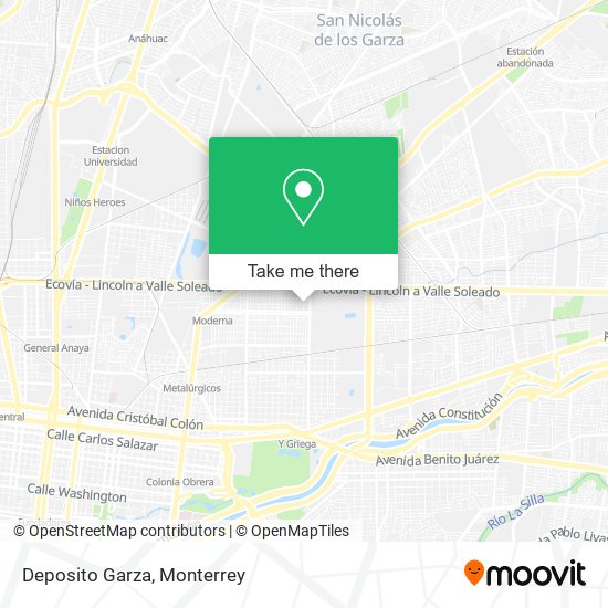 Mapa de Deposito Garza