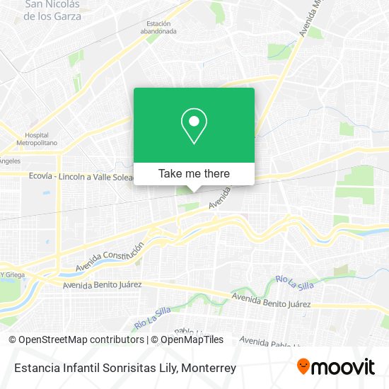 Mapa de Estancia Infantil Sonrisitas Lily