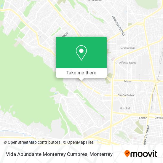 Mapa de Vida Abundante Monterrey Cumbres