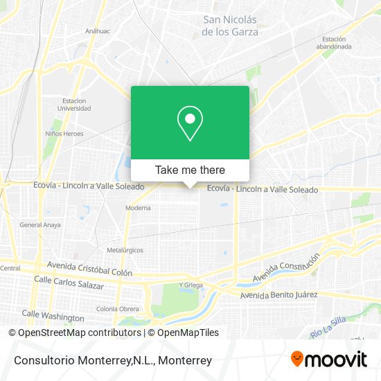 Consultorio Monterrey,N.L. map