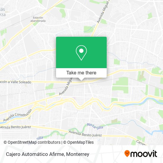 Mapa de Cajero Automático Afirme