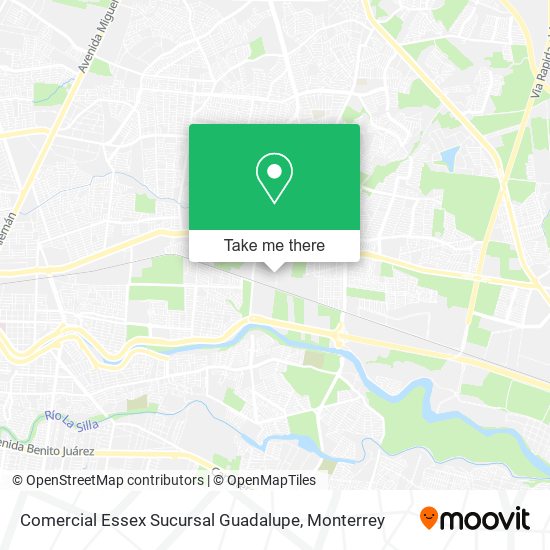 Mapa de Comercial Essex Sucursal Guadalupe