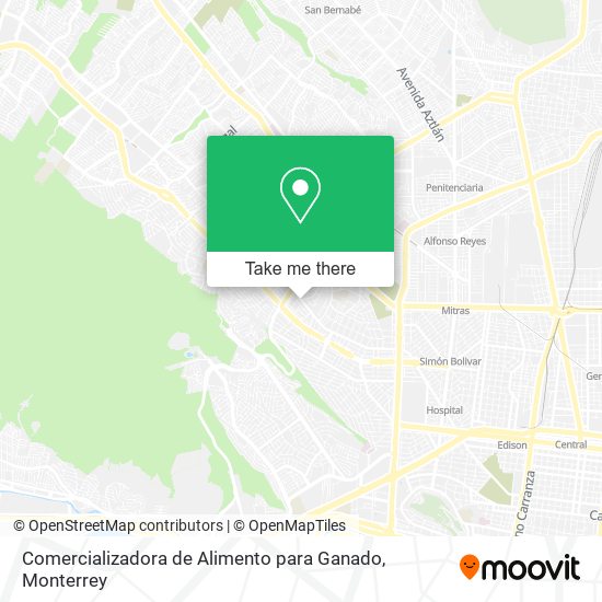 Mapa de Comercializadora de Alimento para Ganado