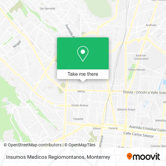 Insumos Medicos Regiomontanos map