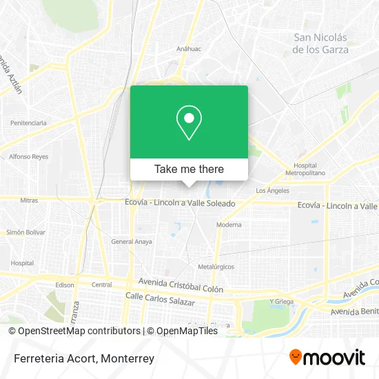Ferreteria Acort map