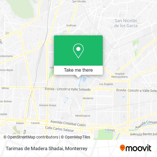 Tarimas de Madera Shadai map